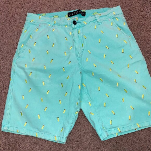 GOLF WANG LIGHTER PATTERN CHINO SHORTS - Picture 1 of 10